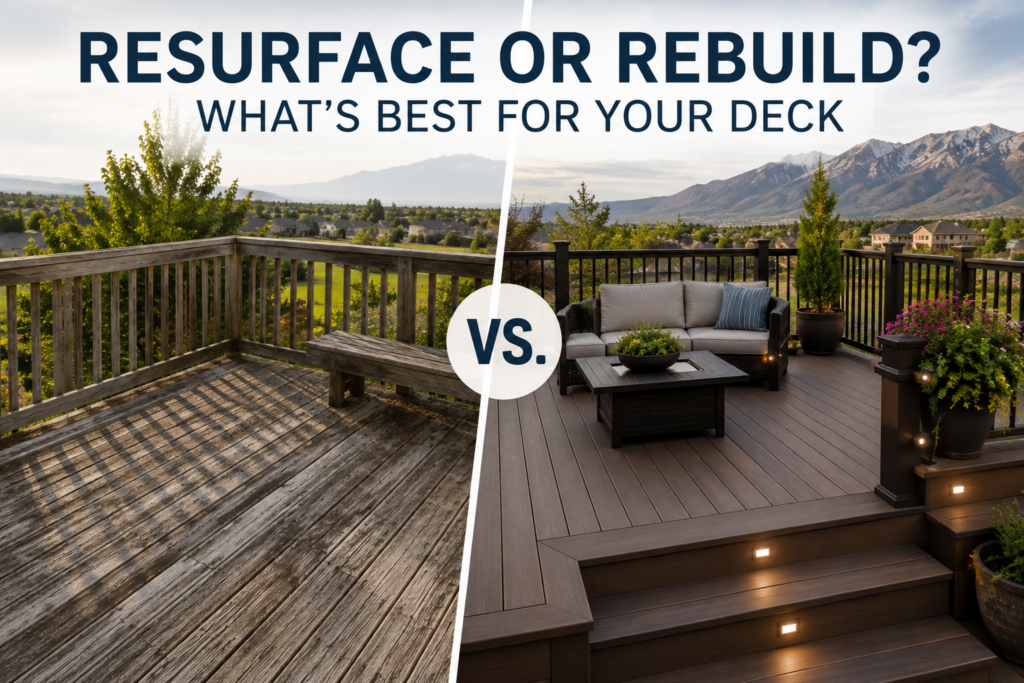 resurface or rebuild deck